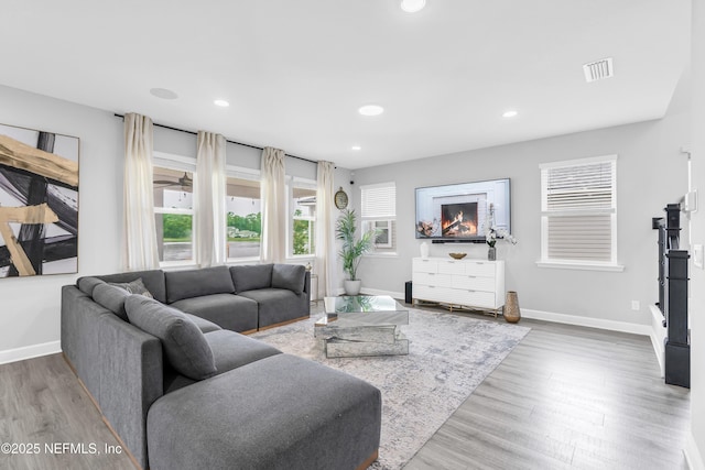 194 Napo Way, Saint Johns, FL 32259 - living area featuring plenty of natural light, wood finished floors, and recessed lighting