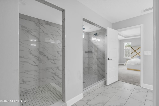194 Napo Way, Saint Johns, FL 32259 - full bath with marble finish flooring, connected bathroom, and a stall shower