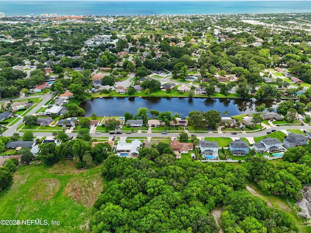 2734 Colonies Dr, Jacksonville Beach, FL 32250 - aerial view of property's location with a large body of water and nearby suburban area