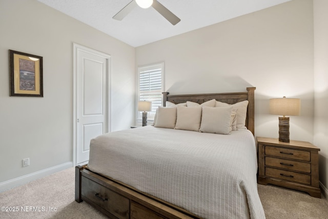 1332 N Loop Pkwy, Saint Augustine, FL 32095 - bedroom featuring carpet floors and ceiling fan
