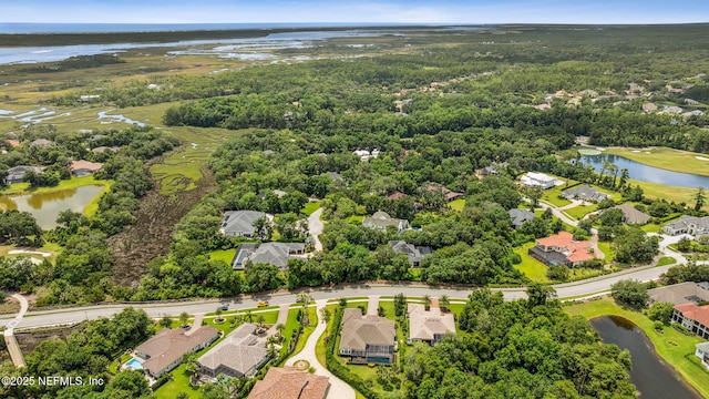 1332 N Loop Pkwy, Saint Augustine, FL 32095 - aerial perspective of suburban area featuring a large body of water