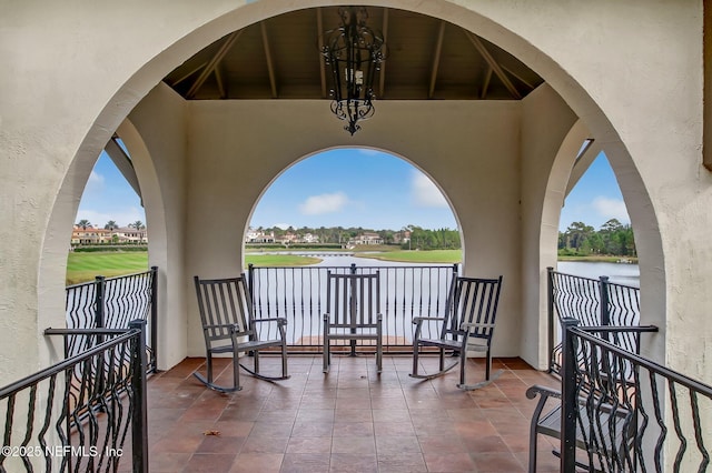 1332 N Loop Pkwy, Saint Augustine, FL 32095 - patio / terrace with a water view