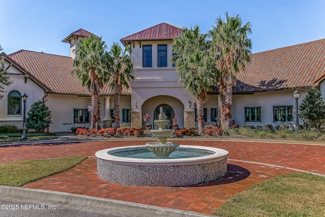 1332 N Loop Pkwy, Saint Augustine, FL 32095 - mediterranean / spanish home with stucco siding and a tiled roof
