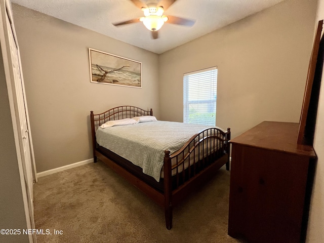 3610 Kirkpatrick Cir Unit 8, Jacksonville, FL 32210 - bedroom featuring carpet flooring, baseboards, and ceiling fan