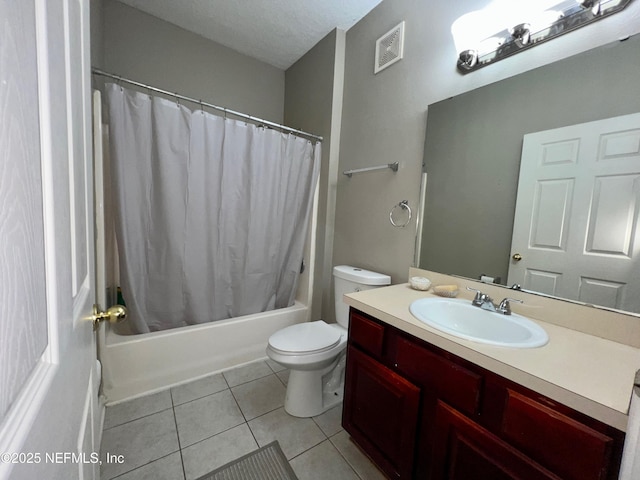 3610 Kirkpatrick Cir Unit 8, Jacksonville, FL 32210 - full bath featuring vanity, toilet, shower / bath combo with shower curtain, and tile patterned floors