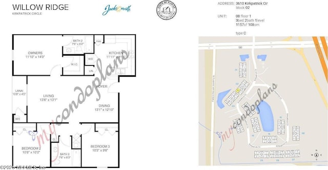 3610 Kirkpatrick Cir Unit 8, Jacksonville, FL 32210 - room layout