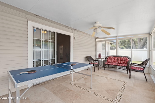 11087 Danzig Way, Jacksonville, FL 32257 - sunroom / solarium with a ceiling fan