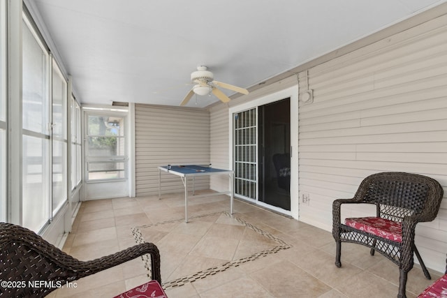 11087 Danzig Way, Jacksonville, FL 32257 - sunroom featuring a ceiling fan