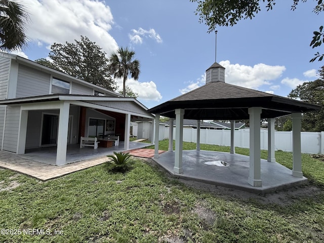 2406 Oakview Dr, Jacksonville, FL 32246 - view of yard featuring a gazebo and a patio area