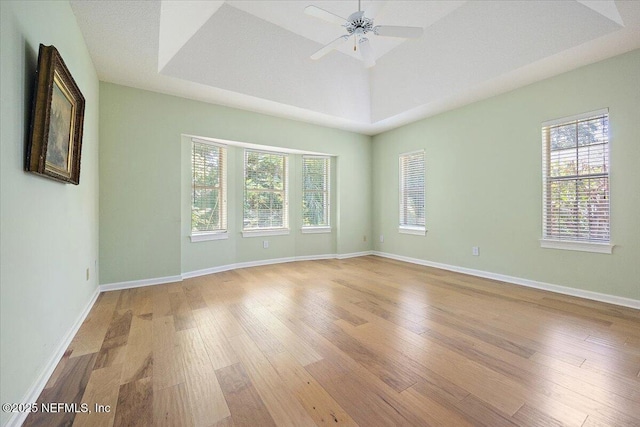 2227 Barefoot Trce, Atlantic Beach, FL 32233 - unfurnished room with light wood-style flooring, healthy amount of natural light, and ceiling fan