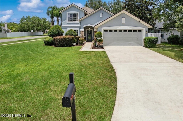 800 Marjories Way, Saint Augustine, FL 32092 - traditional-style house featuring stucco siding, a garage, and concrete driveway