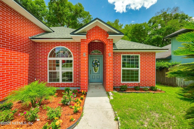 3064 Hickory Glen Dr, Jacksonville, FL 32065 - view of front of home with roof with shingles and brick siding