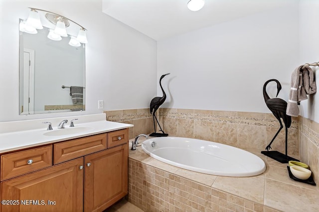 525 3rd St S Unit 513, Jacksonville Beach, FL 32250 - bathroom with vanity and a garden tub