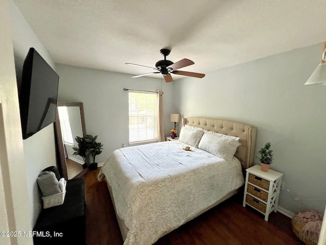 11110 Castlemain Cir S, Jacksonville, FL 32256 - bedroom with wood finished floors and ceiling fan