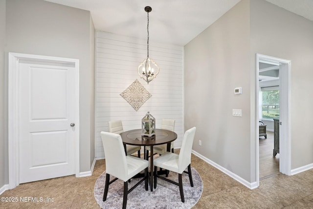 1804 Eagle Crest Dr, Fleming Island, FL 32003 - dining room featuring a chandelier and light tile patterned flooring
