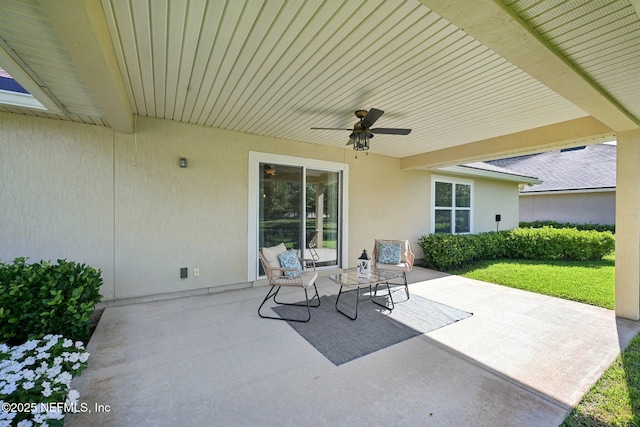 1804 Eagle Crest Dr, Fleming Island, FL 32003 - view of patio featuring ceiling fan