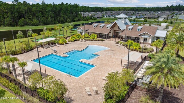 1382 Parkland Trl, Saint Augustine, FL 32095 - community pool featuring a water view