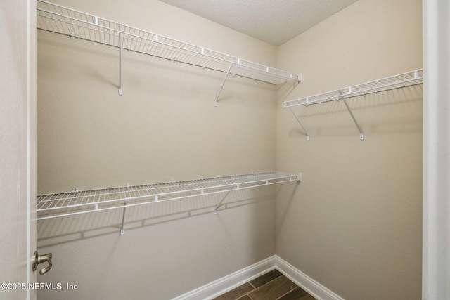 1382 Parkland Trl, Saint Augustine, FL 32095 - walk in closet with dark wood-type flooring