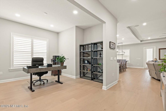 87 Tradesman Ln, Saint Johns, FL 32259 - office featuring light wood-type flooring and recessed lighting