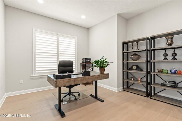 87 Tradesman Ln, Saint Johns, FL 32259 - home office featuring light wood-style floors and recessed lighting