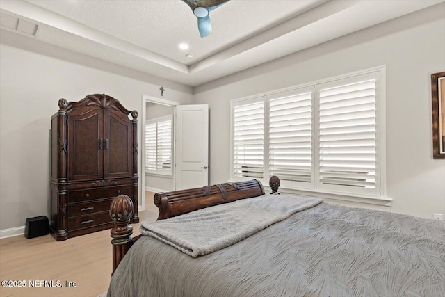 87 Tradesman Ln, Saint Johns, FL 32259 - bedroom with light wood-style floors, ceiling fan, and recessed lighting