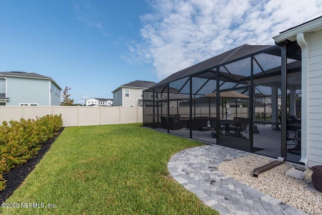87 Tradesman Ln, Saint Johns, FL 32259 - view of yard with a patio, glass enclosure, and a residential view