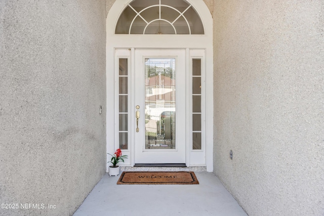 6542 Burnham Cir, Ponte Vedra Beach, FL 32082 - property entrance with stucco siding