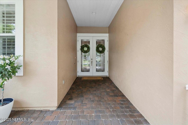 1327 Castle Pines Cir, Saint Augustine, FL 32092 - doorway to property featuring french doors and stucco siding