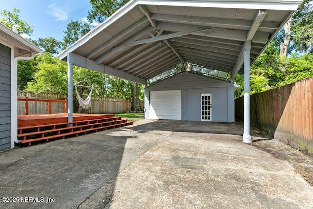 1032 Ingleside Ave, Jacksonville, FL 32205 - view of parking featuring a fenced backyard
