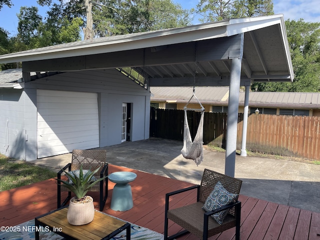 1032 Ingleside Ave, Jacksonville, FL 32205 - deck with outdoor dining space and a patio area
