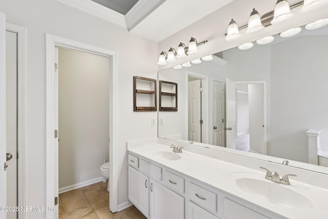 2002 Knottingham Trace Ln, Jacksonville, FL 32246 - full bathroom with toilet and double vanity
