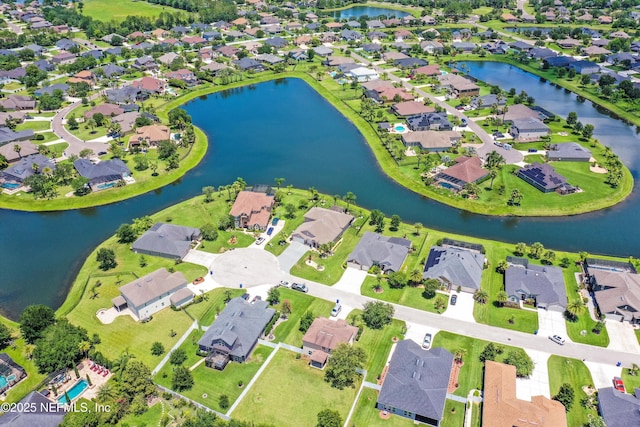 2144 S Sorrento Hills Rd, Saint Augustine, FL 32092 - aerial perspective of suburban area with a nearby body of water