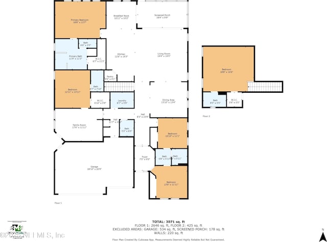 2144 S Sorrento Hills Rd, Saint Augustine, FL 32092 - view of home floor plan