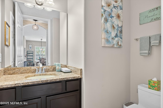2148 S Sorrento Hills Rd, Saint Augustine, FL 32092 - bathroom featuring toilet and vanity
