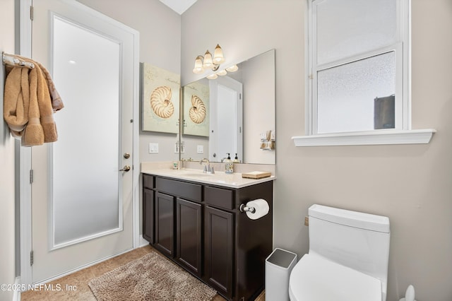 2148 S Sorrento Hills Rd, Saint Augustine, FL 32092 - bathroom with toilet and vanity