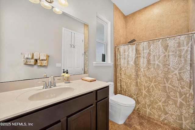 2148 S Sorrento Hills Rd, Saint Augustine, FL 32092 - bathroom with vanity and curtained shower