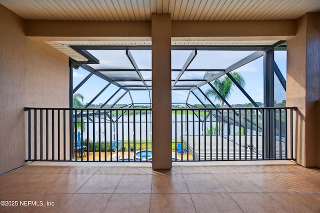 2148 S Sorrento Hills Rd, Saint Augustine, FL 32092 - unfurnished sunroom with a water view