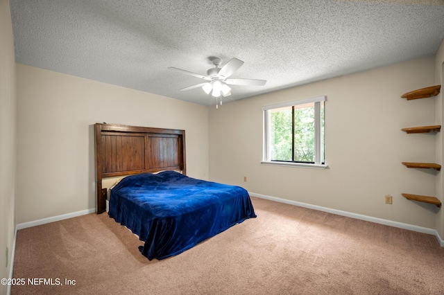 10571 Fox Squirrel Ct, Jacksonville, FL 32257 - bedroom featuring carpet, a textured ceiling, and a ceiling fan