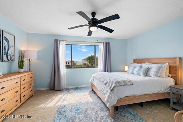 3145 Coastal Hwy Unit 1162, Saint Augustine, FL 32084 - bedroom featuring a ceiling fan and baseboards