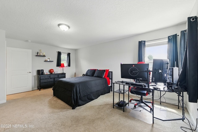 95362 Cornflower Dr, Fernandina Beach, FL 32034 - bedroom featuring carpet flooring and a textured ceiling