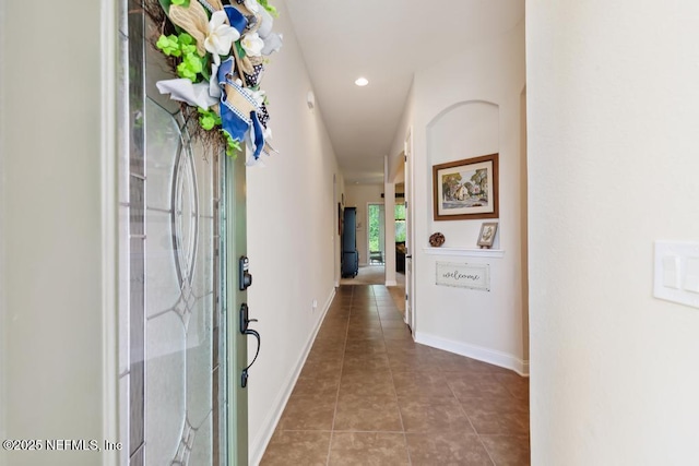 46 Gabacho Ct, Saint Augustine, FL 32095 - corridor with recessed lighting and tile patterned flooring
