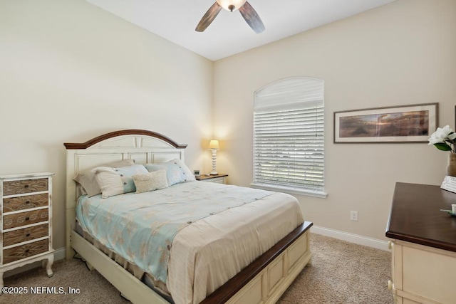 46 Gabacho Ct, Saint Augustine, FL 32095 - bedroom featuring light carpet and a ceiling fan