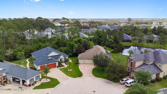 46 Gabacho Ct, Saint Augustine, FL 32095 - aerial perspective of suburban area with a nearby body of water