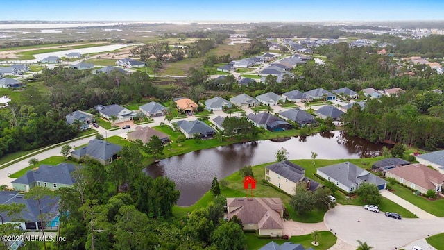 46 Gabacho Ct, Saint Augustine, FL 32095 - aerial view of property and surrounding area featuring a nearby body of water and nearby suburban area