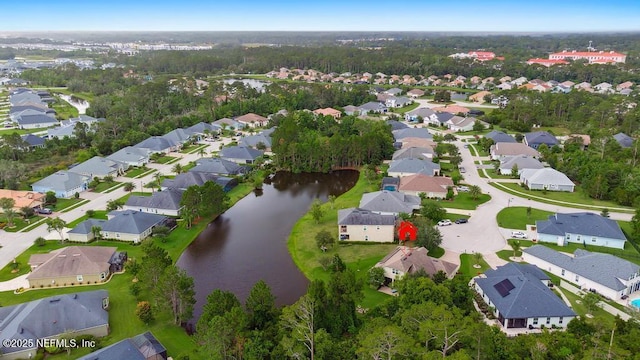 46 Gabacho Ct, Saint Augustine, FL 32095 - aerial overview of property's location with a large body of water and nearby suburban area