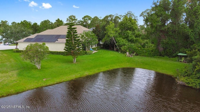 46 Gabacho Ct, Saint Augustine, FL 32095 - view from above of property with a nearby body of water and a tree filled landscape