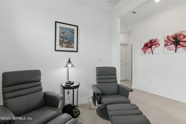 350 Tranquil Trail Cir, Yulee, FL 32097 - living area with ornamental molding and baseboards
