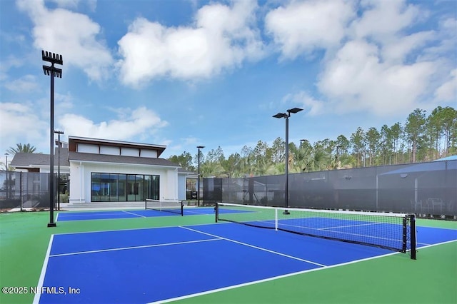 350 Tranquil Trail Cir, Yulee, FL 32097 - view of tennis court with community basketball court