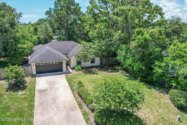 175 Del Prado Dr, Ponte Vedra Beach, FL 32082 - ranch-style home featuring a garage, driveway, and a shingled roof
