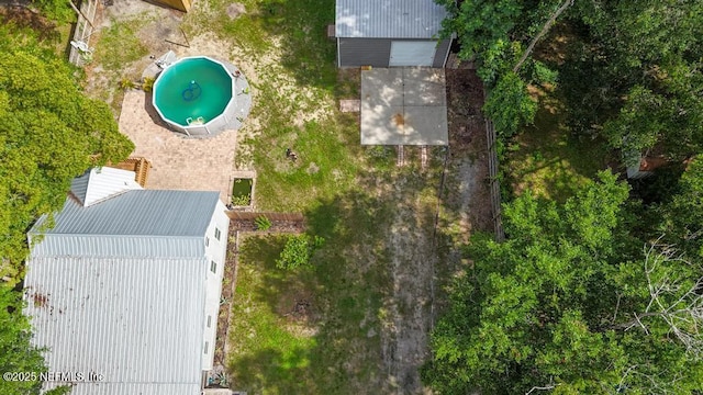 1514 Thomas St, Green Cove Springs, FL 32043 - aerial view of property and surrounding area featuring a pool area